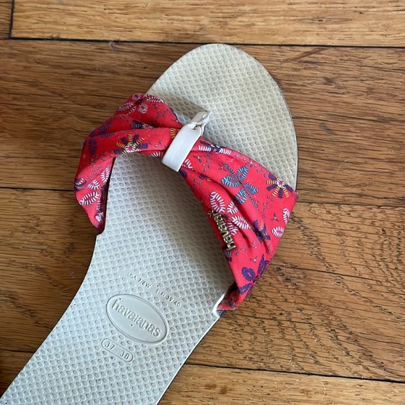 Havianas feminine red flip flops size 37-38 - Picture 3 of 3